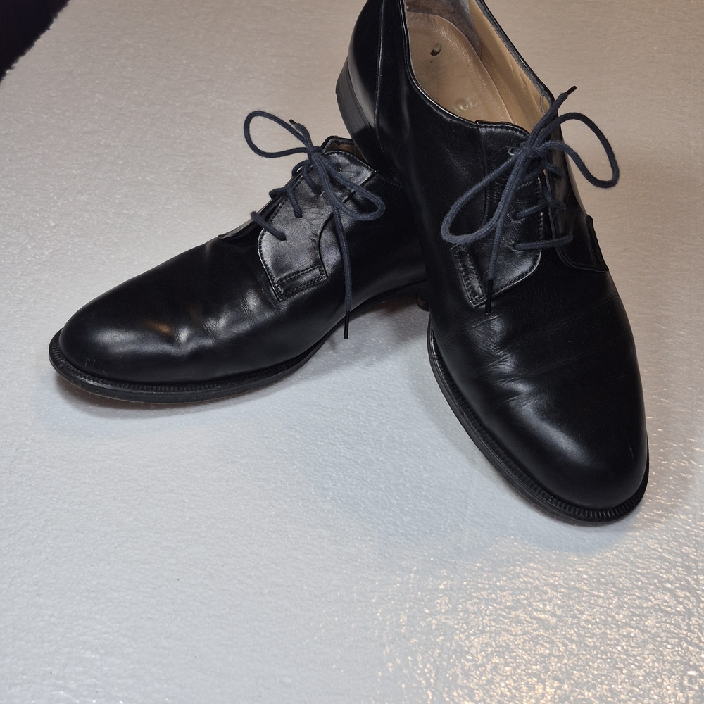 Bruno Magli Classic Black Leather Derbys